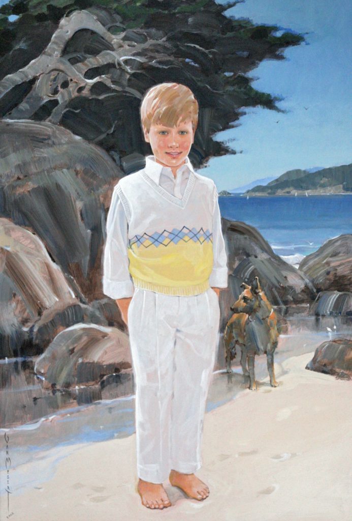Boy on Beach - Commission