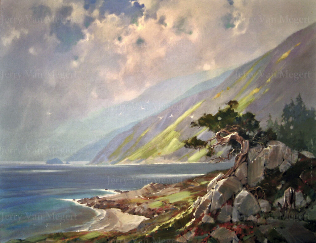 Big Sur with Pinetree 24"x36" (Sold)
