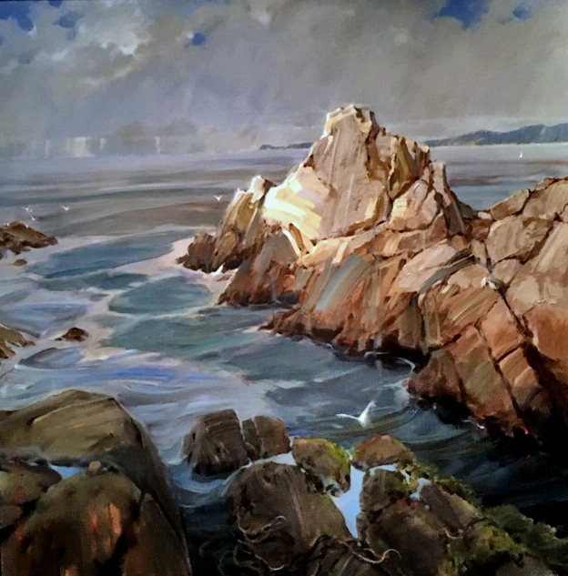 The Rock, Point Lobos 48"x48"