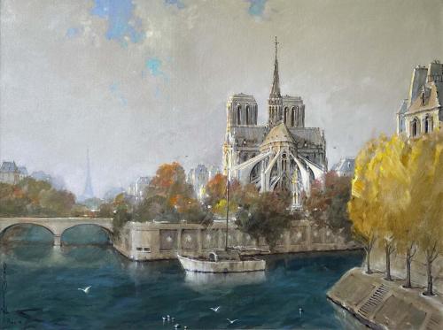 Notre Dame, Paris (2005) 25"x34"